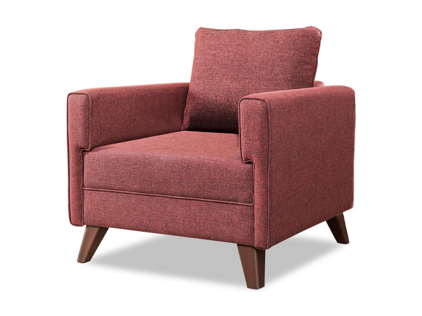 Sillón Altadena B101, Rojo, 85x82x81cm, Tapiz, Patas: Plástico