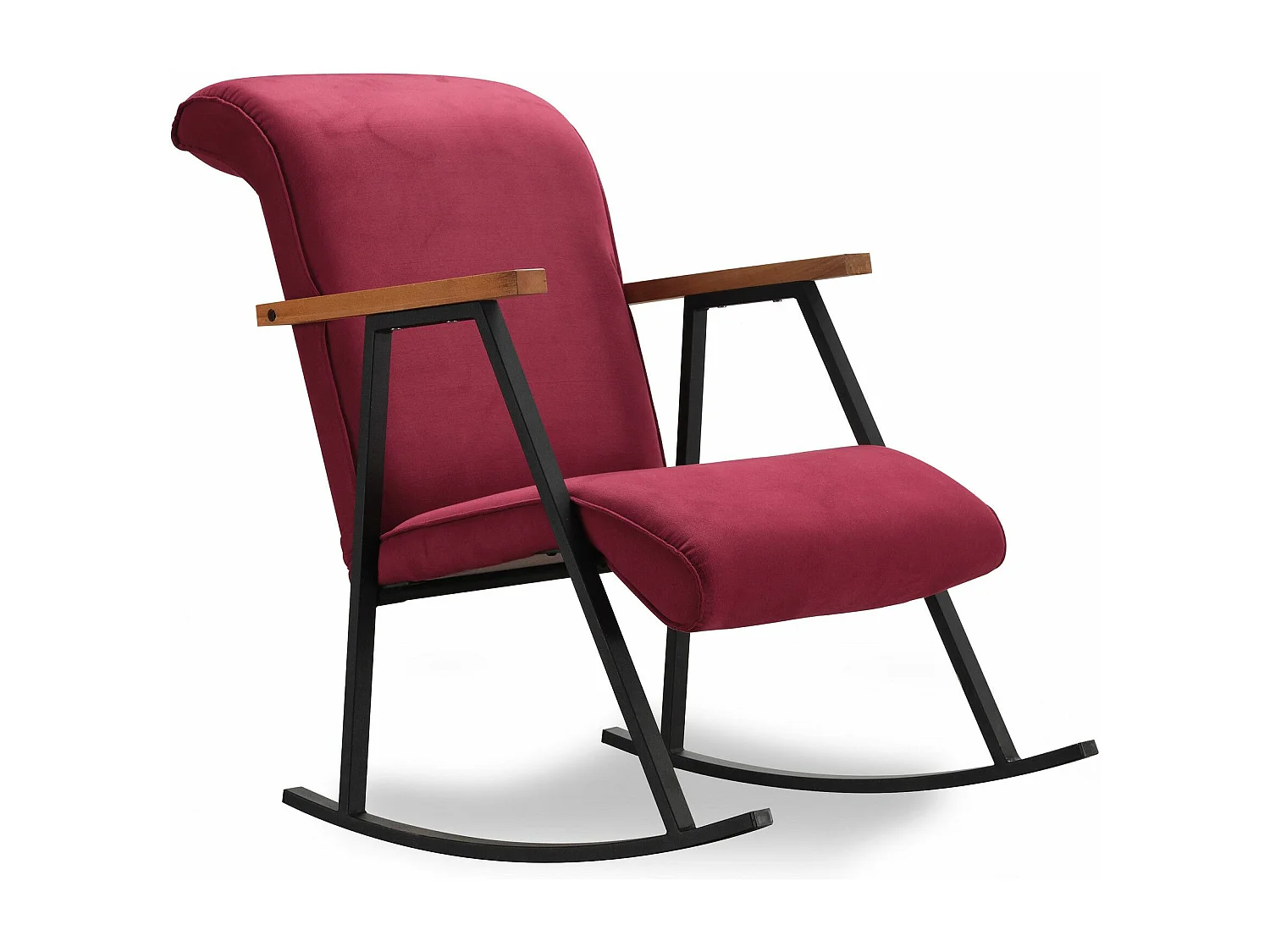 Fauteuil à bascule Vitocha Velours Bordeaux