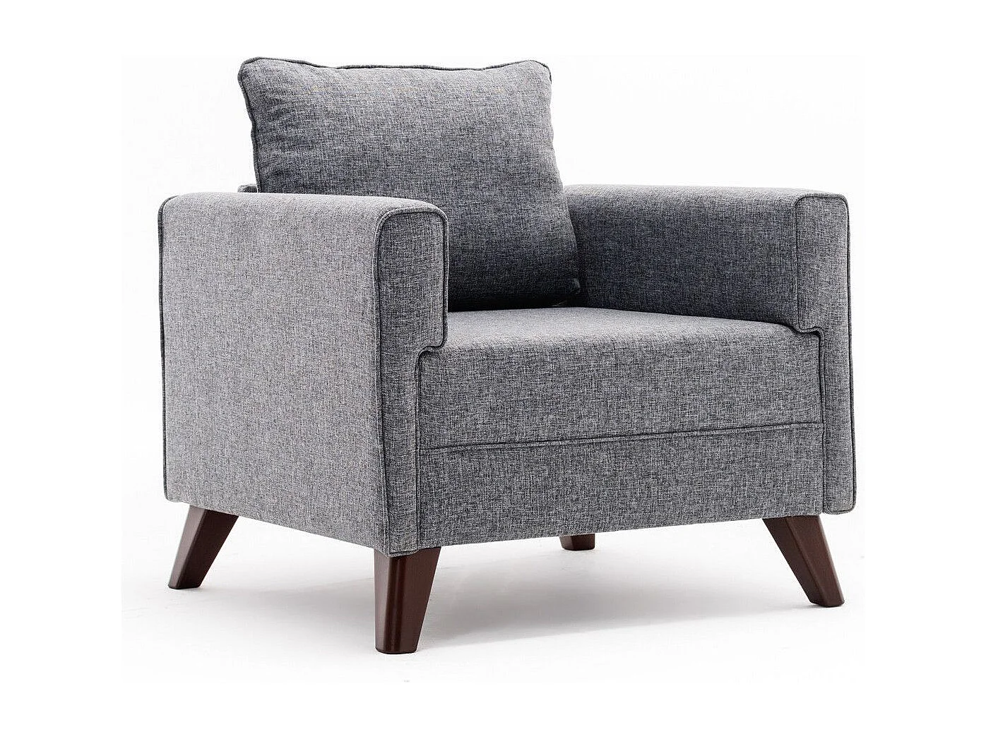 Sillón Altadena B101, Gris, 85x82x81cm, Tapiz, Patas: Plástico