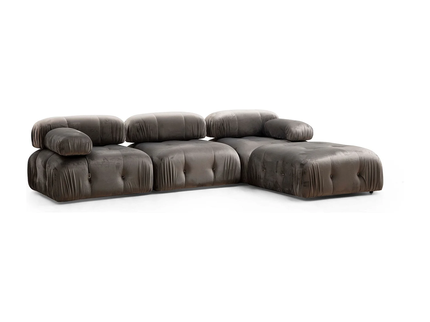 Eleganter 1-Sitzer-Sessel, grau, 95 x 95 x 75 cm | Gestell aus Buchenholz und Spanplatte, 100 % Polyester, abnehmbare Rücken- und Armlehne |
