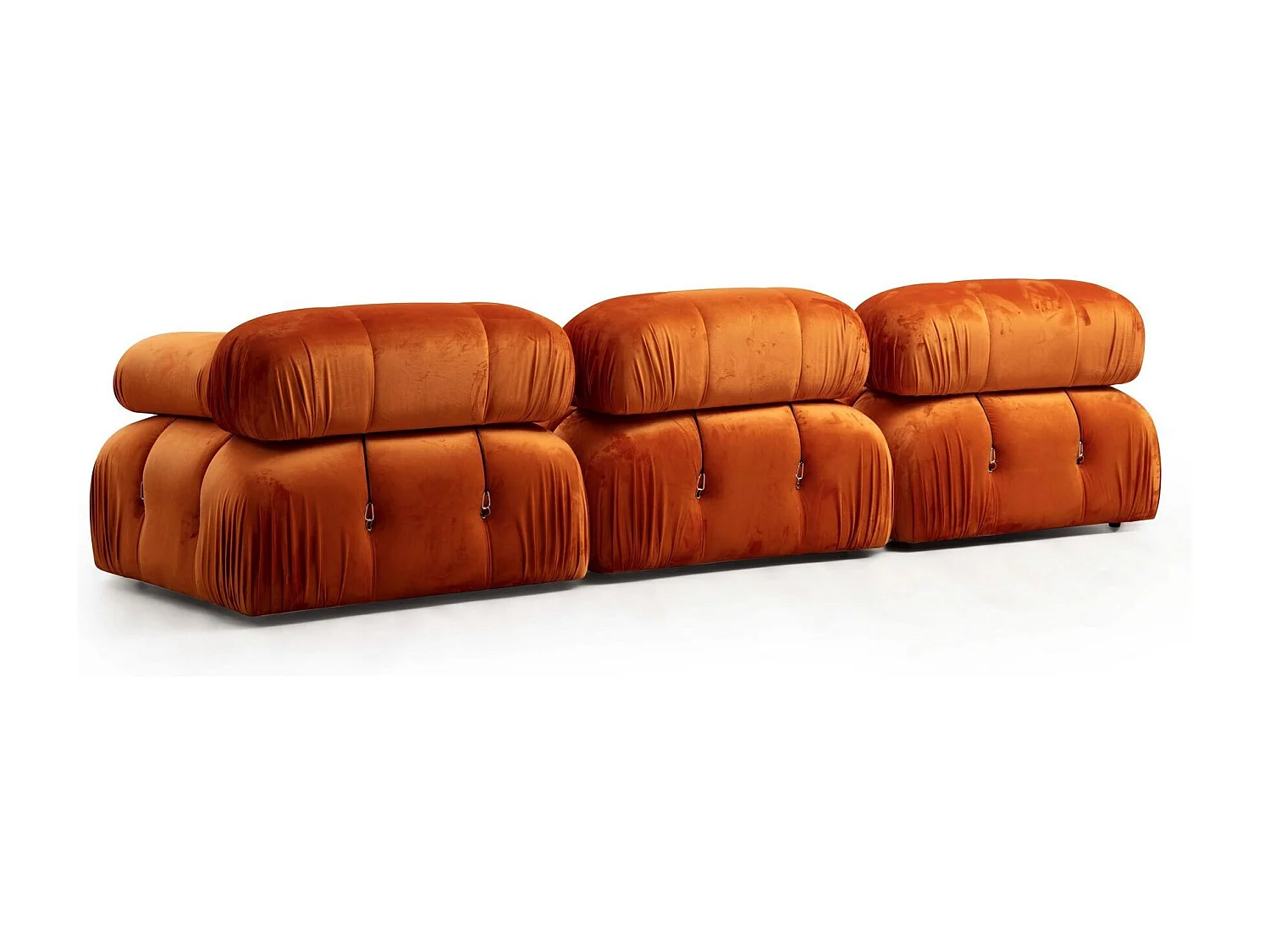 Eleganter 1-Sitzer Sessel, orange, 95x95x75 cm | Gestell aus Buchenholz und Spanplatte, 100% Polyester, abnehmbare Rücken- und Armlehne | Pe