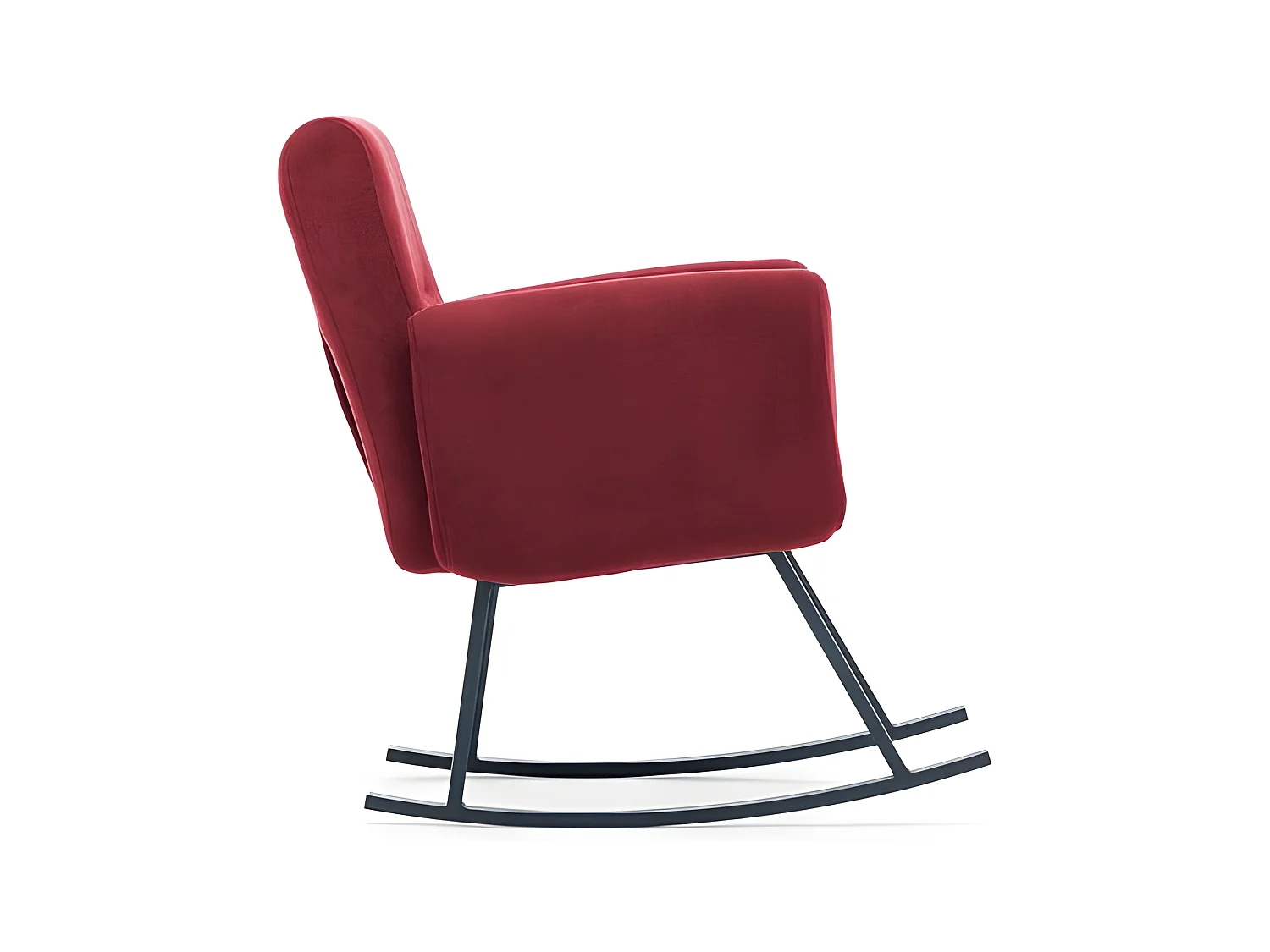 Mecedora Kailua 1647, Burdeos, 99x80x86cm, Tapiz, Metálico, Metal