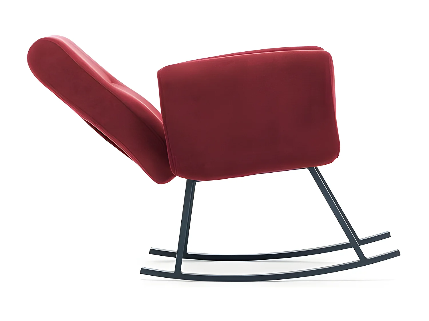 Mecedora Kailua 1647, Burdeos, 99x80x86cm, Tapiz, Metálico, Metal