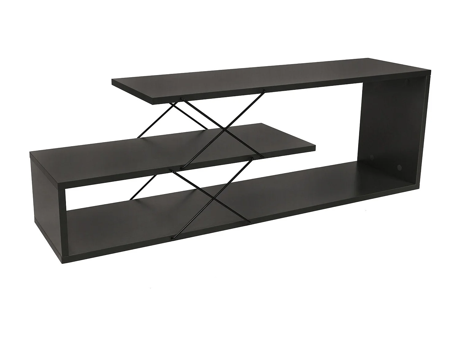 Stojak pod TV – 120 x 40 x 30 cm – Antracyt – Płyta wiórowa pokryta melaminą