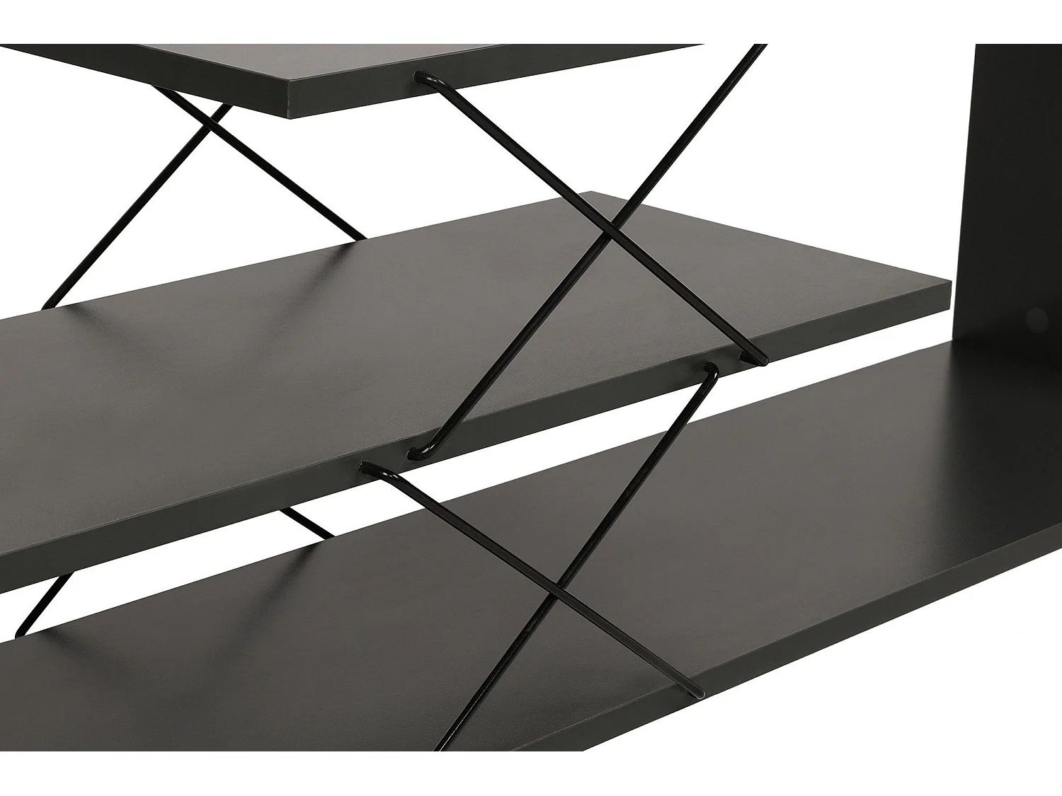 Stojak pod TV – 120 x 40 x 30 cm – Antracyt – Płyta wiórowa pokryta melaminą