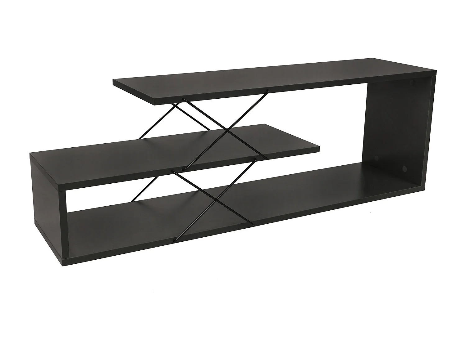 Stojak pod TV – 120 x 40 x 30 cm – Antracyt – Płyta wiórowa pokryta melaminą