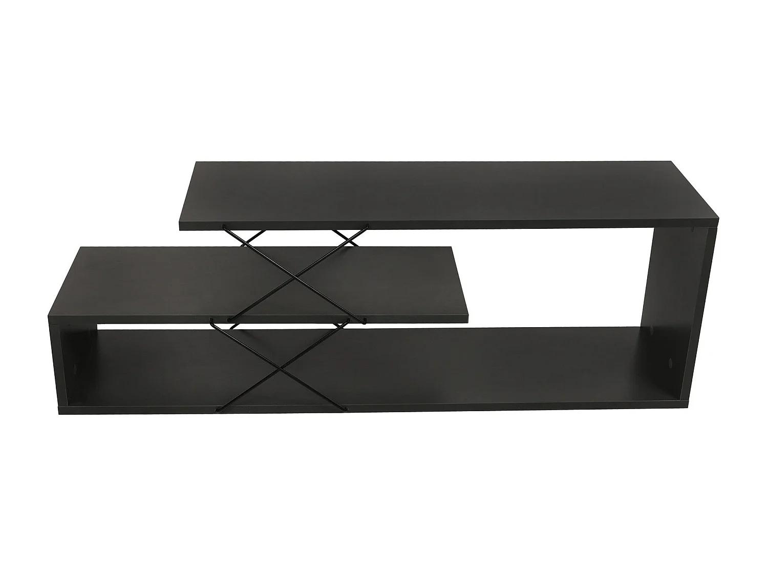 Stojak pod TV – 120 x 40 x 30 cm – Antracyt – Płyta wiórowa pokryta melaminą