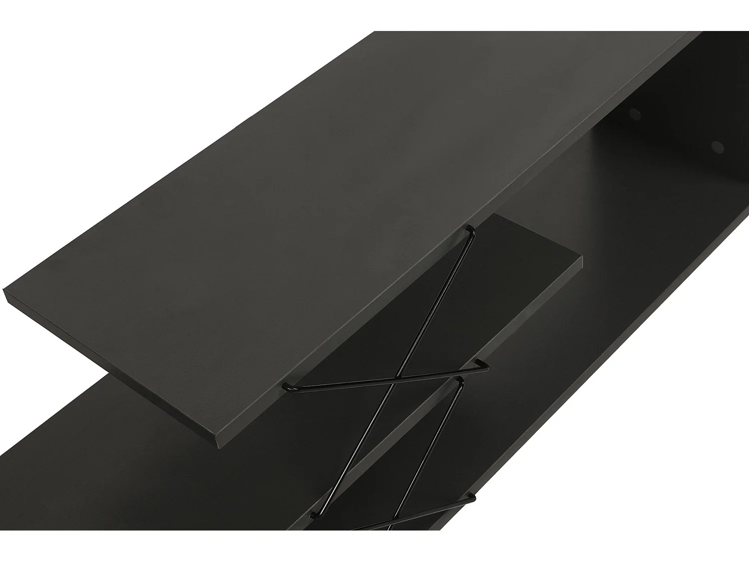 Stojak pod TV – 120 x 40 x 30 cm – Antracyt – Płyta wiórowa pokryta melaminą