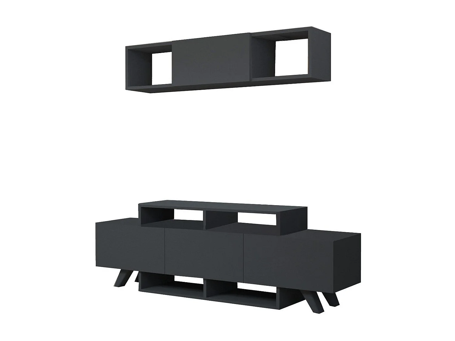 TV-Schrank - Alwin Unit - Anthrazit
