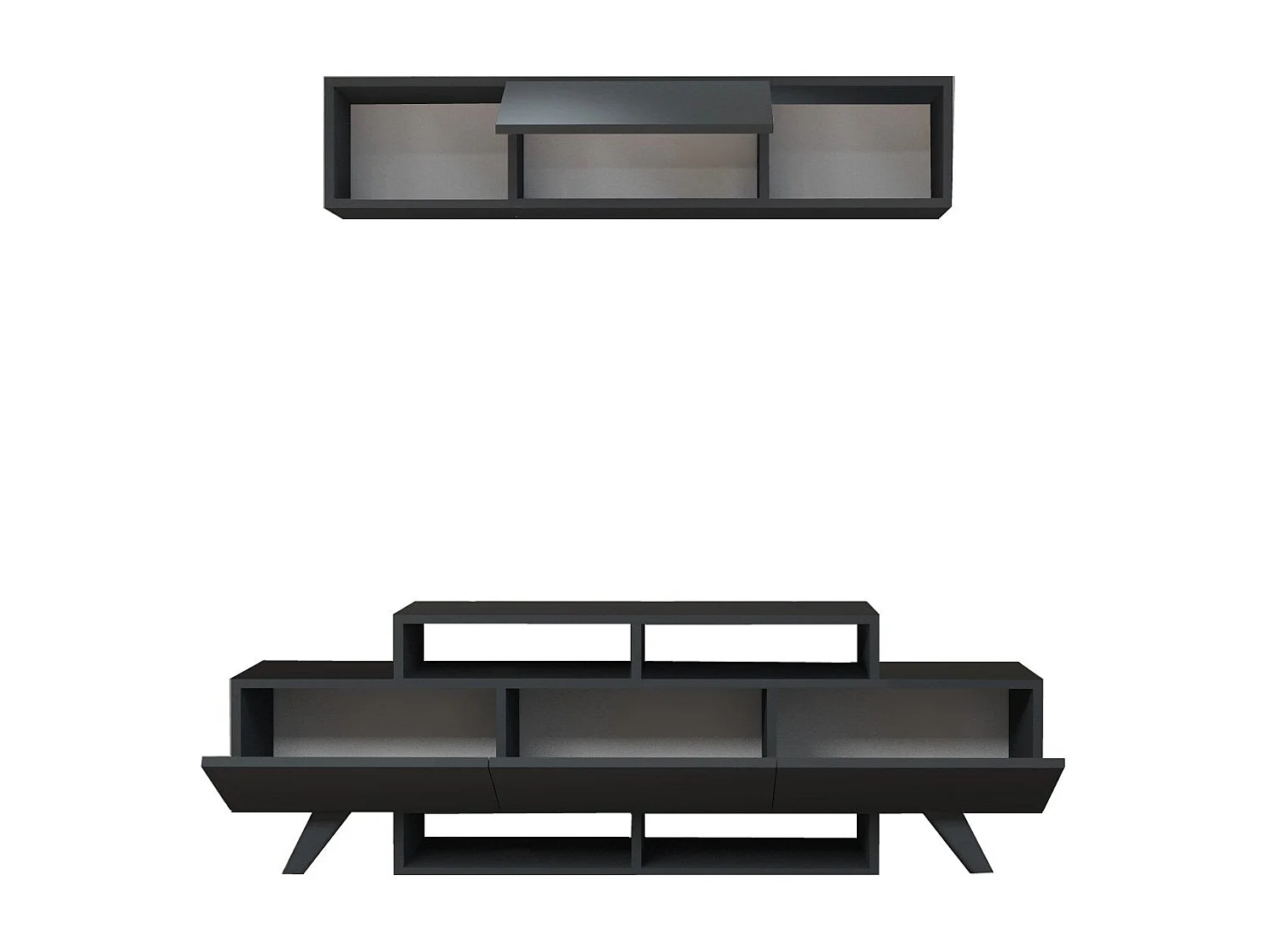 TV-Schrank - Alwin Unit - Anthrazit