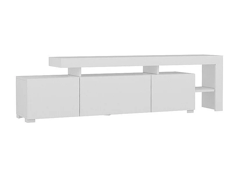 Meuble Tv design avec LED Jasir L192cm Blanc