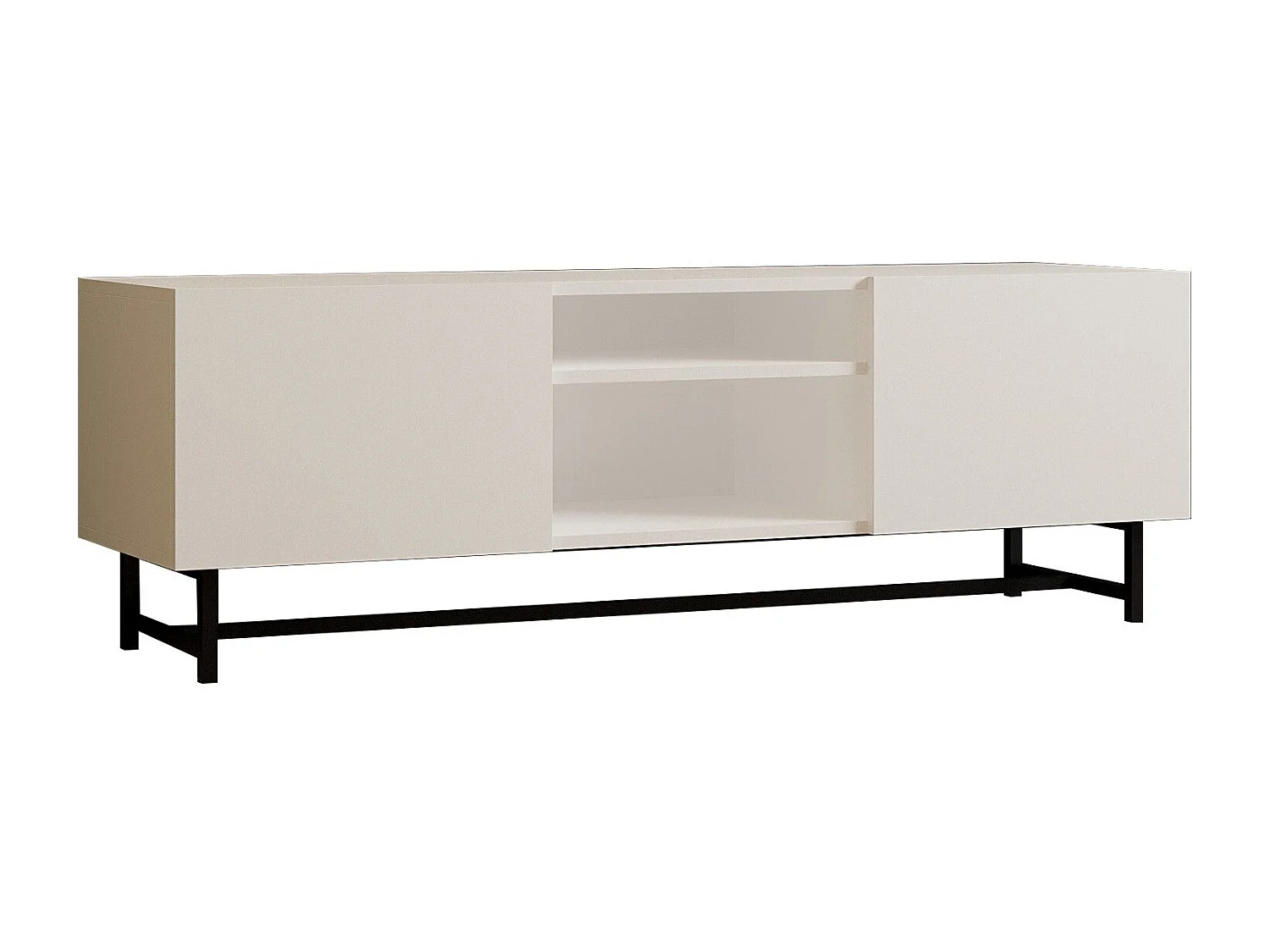 TV-meubel – 150 cm x 50 cm x 36,8 cm – Wit – Melamine gecoate spaanplaat