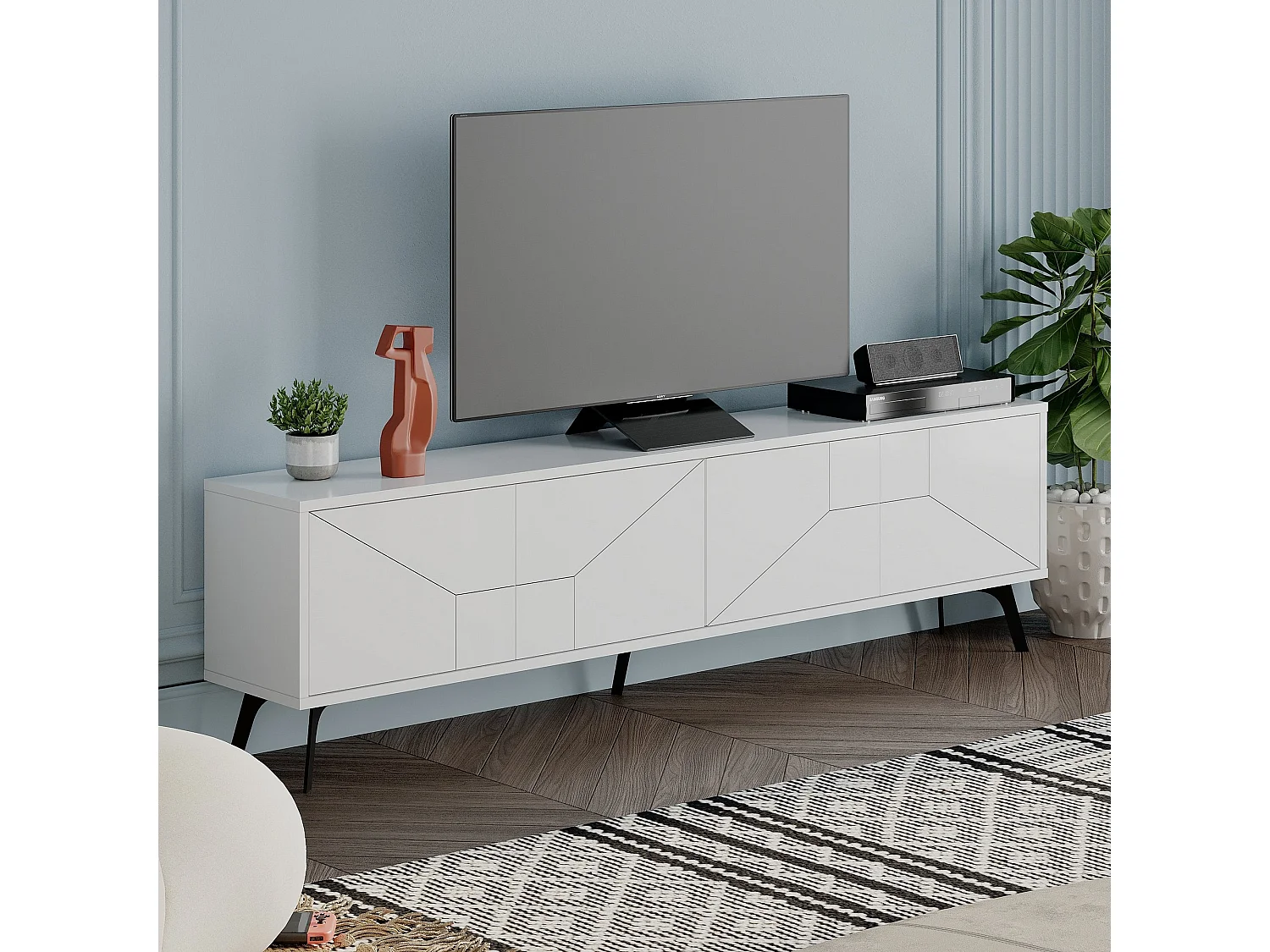 Tv-meubel 4 deuren L180 cm - Dune