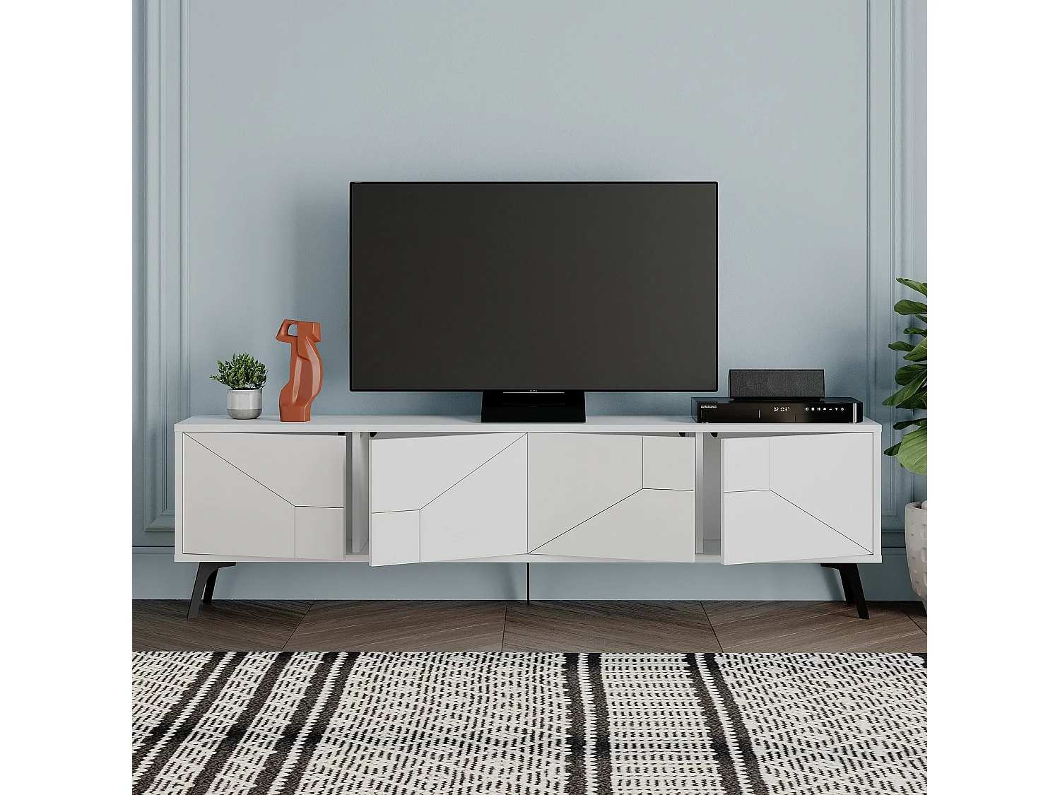 Tv-meubel 4 deuren L180 cm - Dune