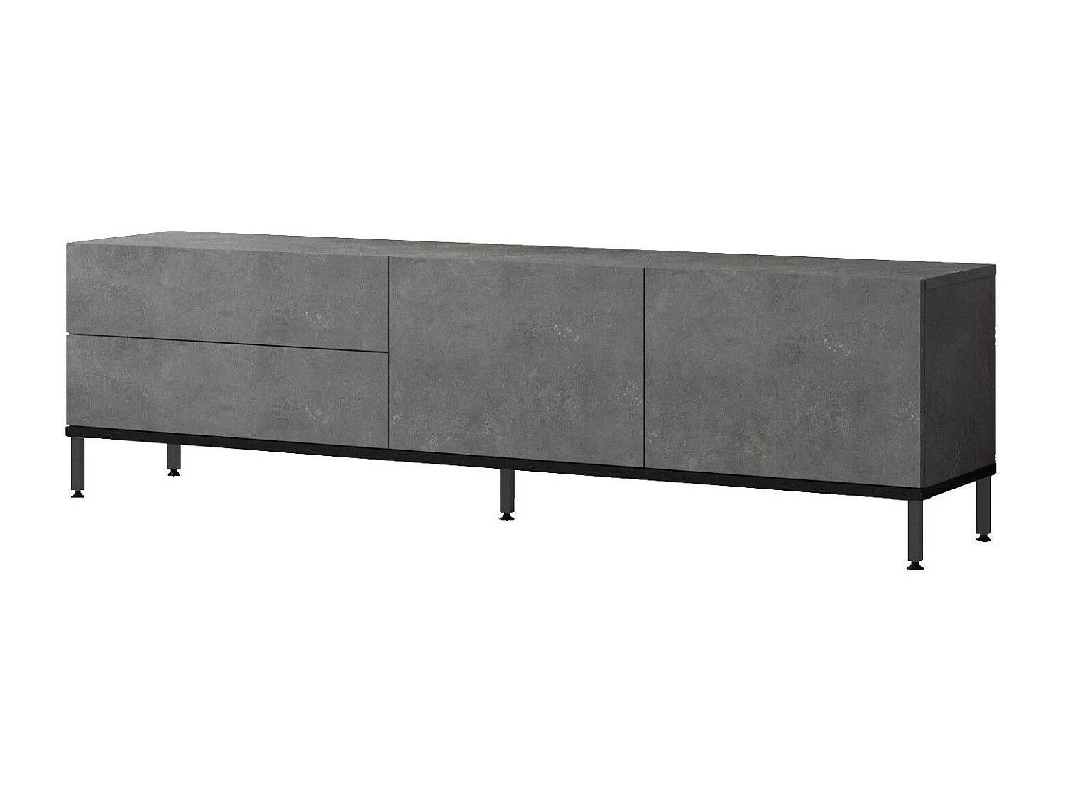 Mobile porta TV Kailua 1262, Grigio, 170x46x36cm