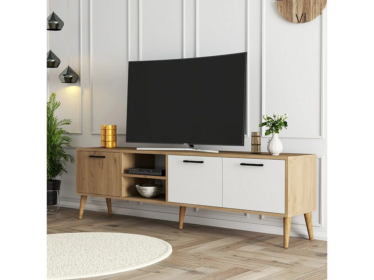 TV-Möbel mit 2 Fächern und 3 Türen L180 cm - Exxen