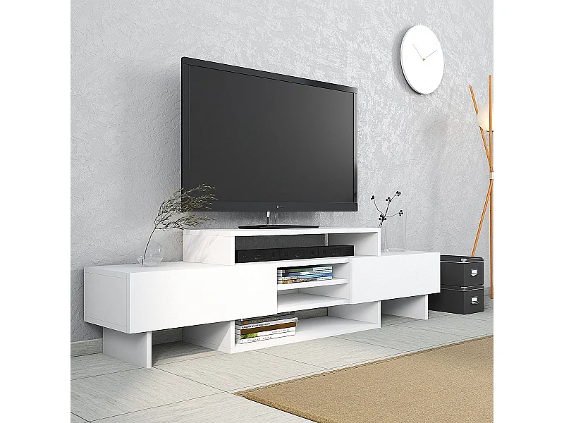 Meuble Tv design Sendra L160cm Blanc