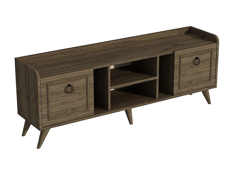 Mobile TV in noce rubino