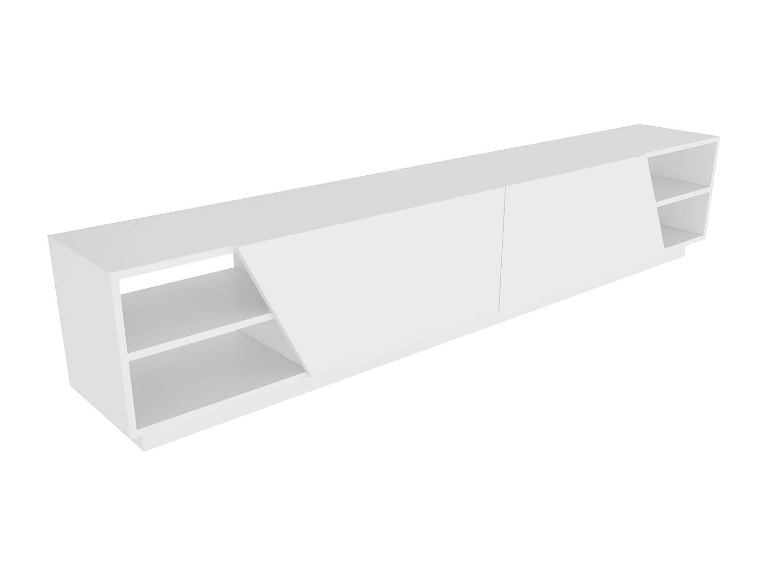 Meubel TV 4 planken 2 deuren L240 cm - Rhodes