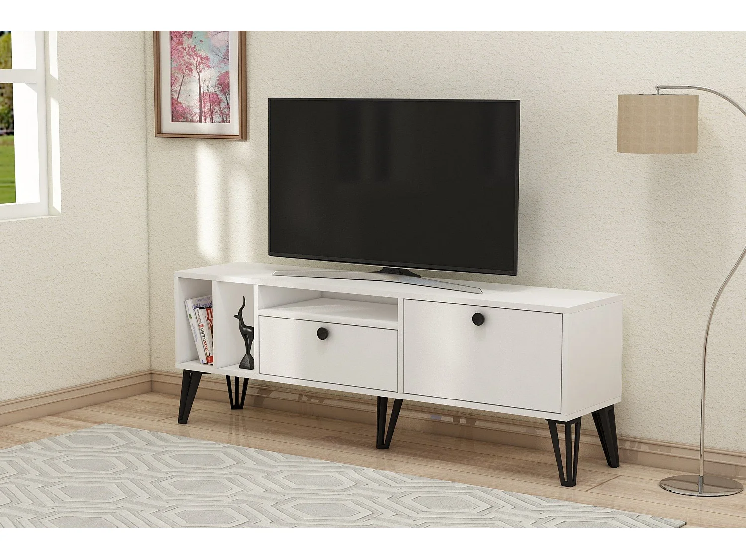 Móvel de TV-Aris-Branco