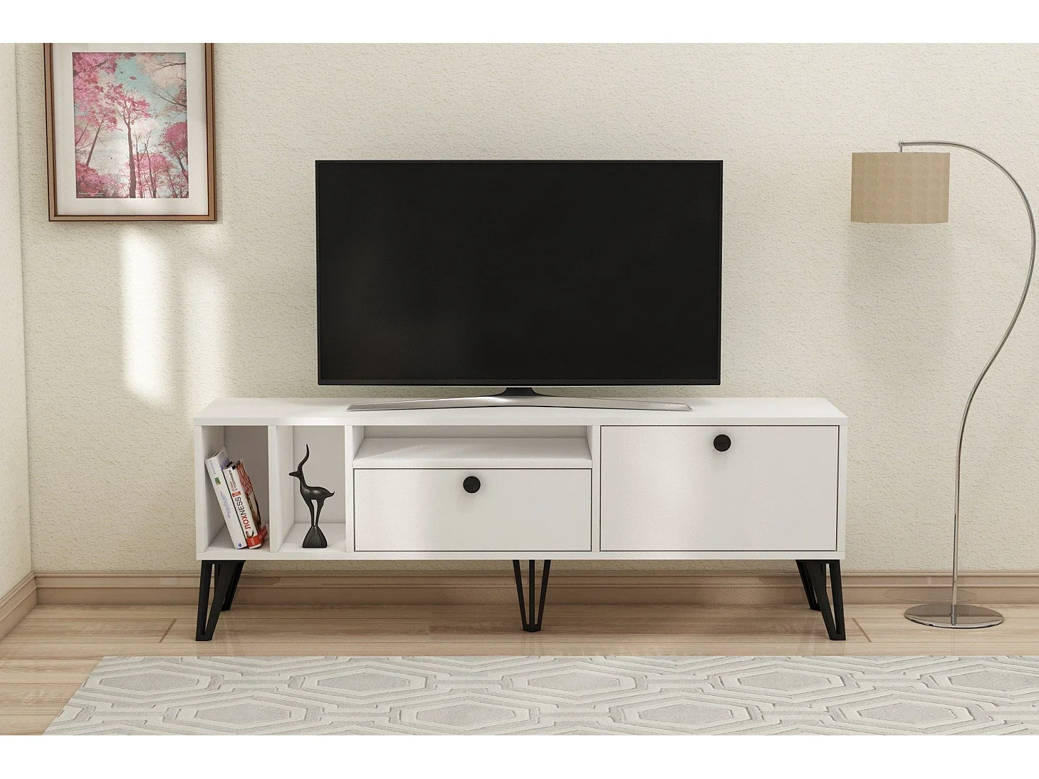 Aris TV-Schrank - Weiß