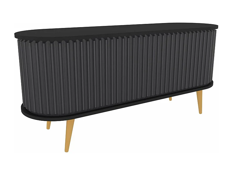 Mesa de tv Kailua 249, Negro|Antracita, Número de puertas: 2.00, 140x64x43cm