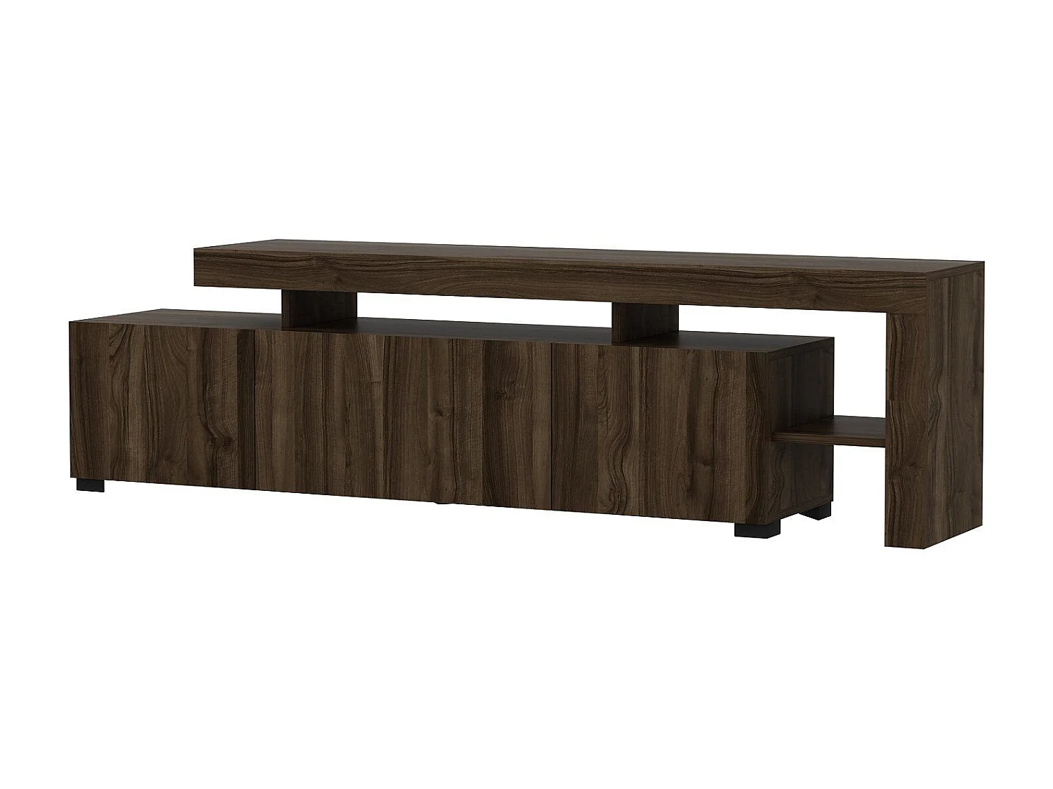 Mesa de tv Kailua 292, Nuez, Número de puertas: 3.00, 192x53x37cm