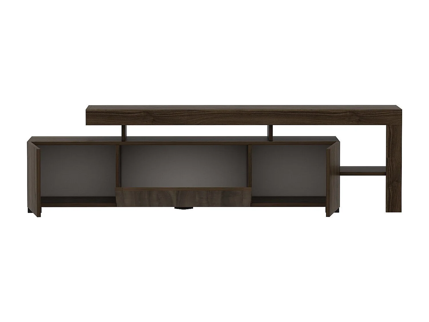 Mesa de tv Kailua 292, Nuez, Número de puertas: 3.00, 192x53x37cm