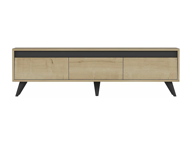 TV-meubel – 150 cm x 30 cm x 45 cm – Saffier Eiken – MDF