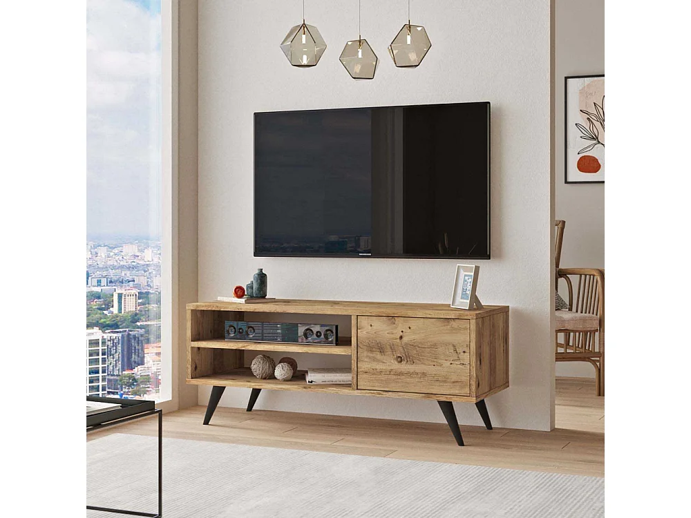 Mesa de tv Kailua 1316, Pino, 110x44x40cm