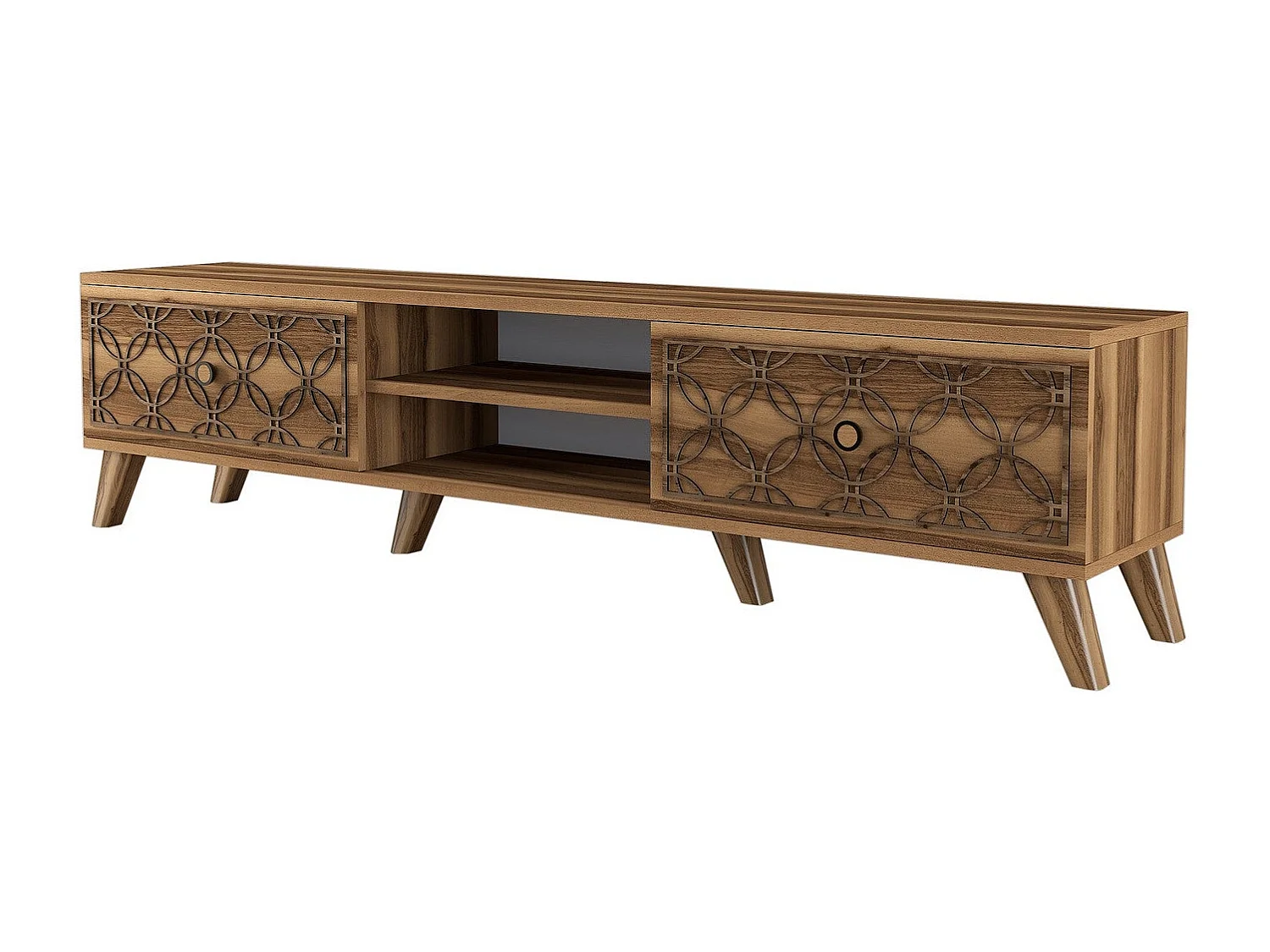 Mesa de tv Kailua 1166, Nogal, 180x44x35cm