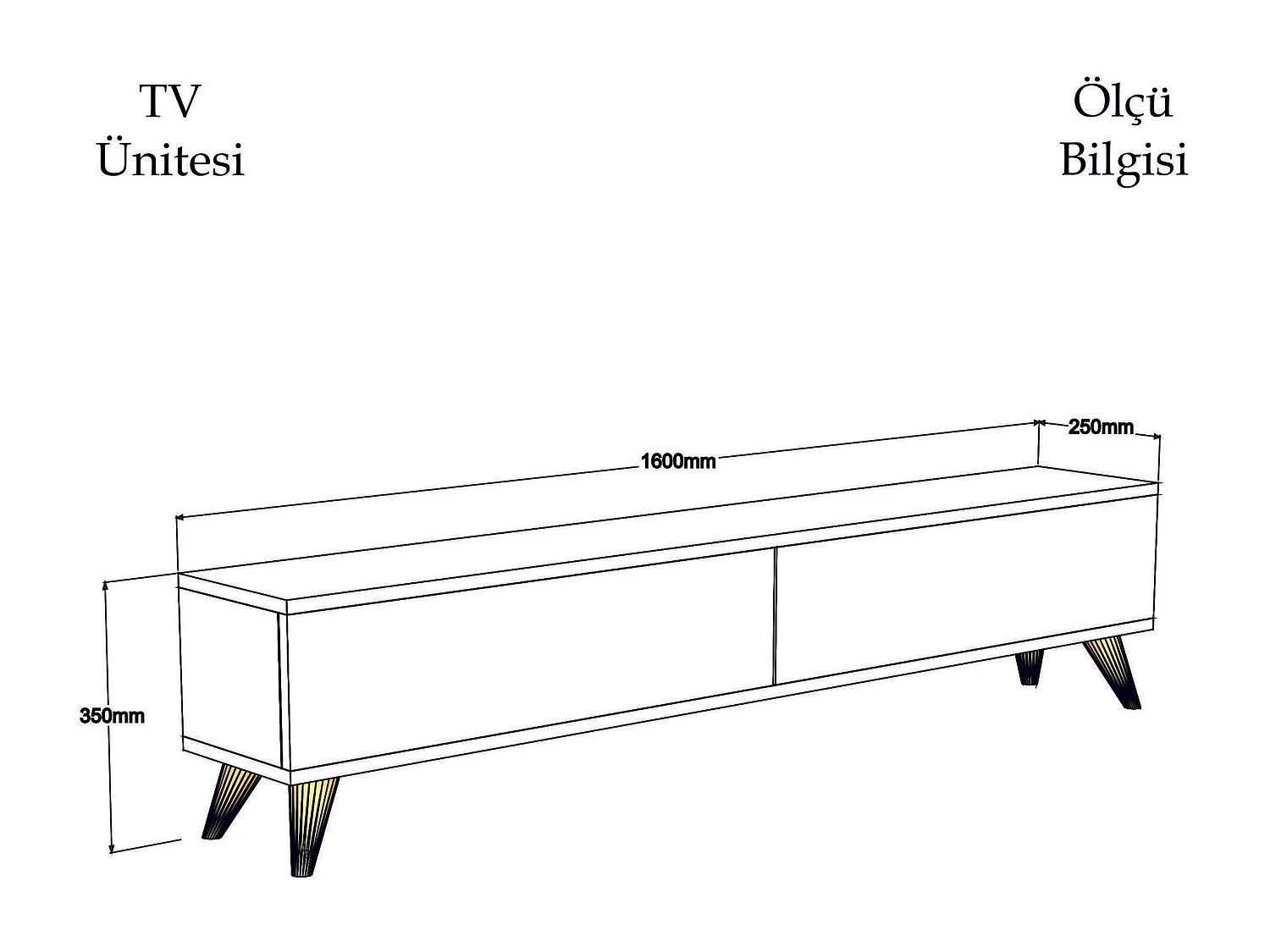 Móvel de TV – 160 cm – antracite e branco – madeira maciça e painel de partículas
