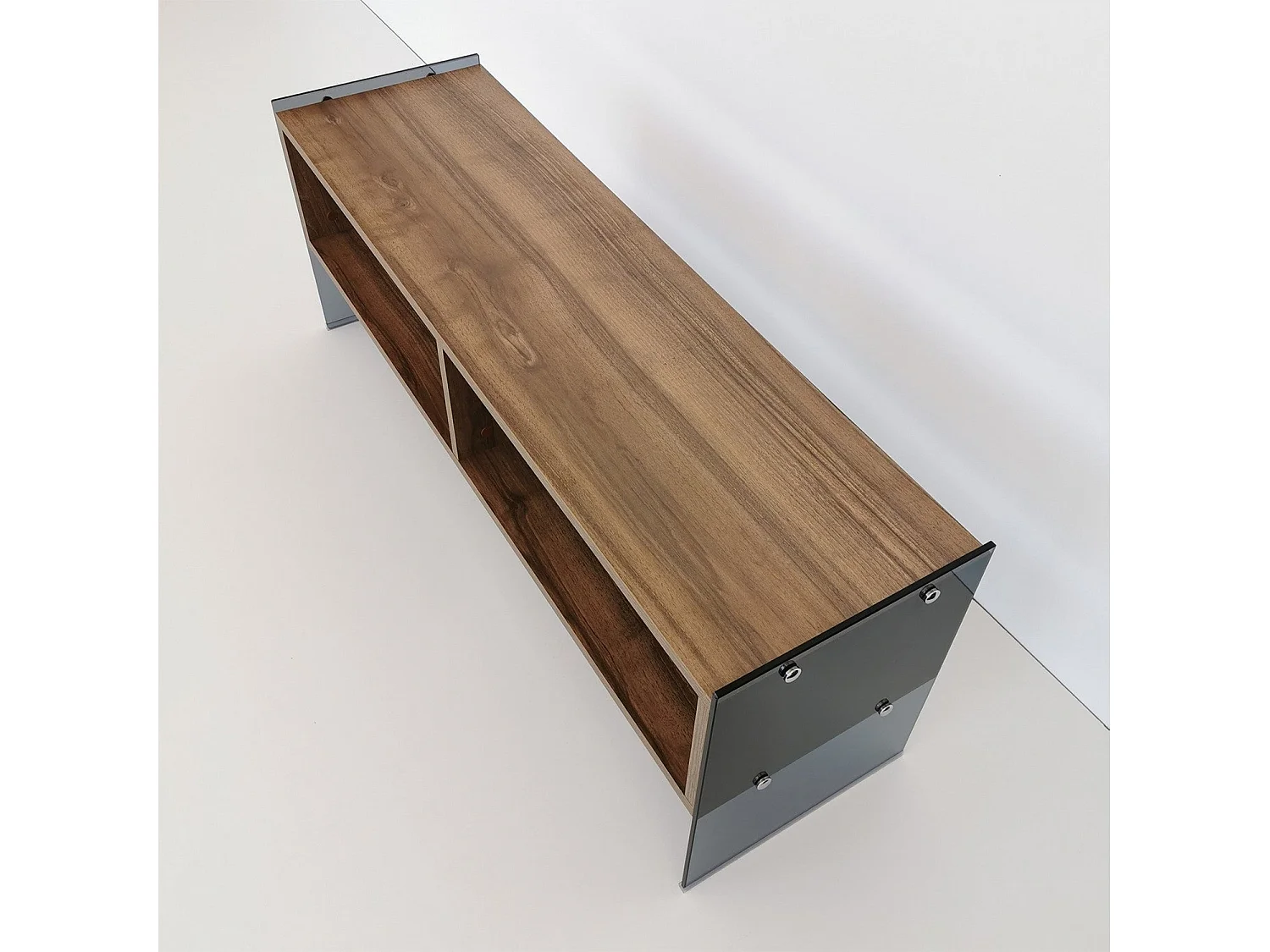 Mesa de tv Kailua 276, Nuez, 122x45x35cm