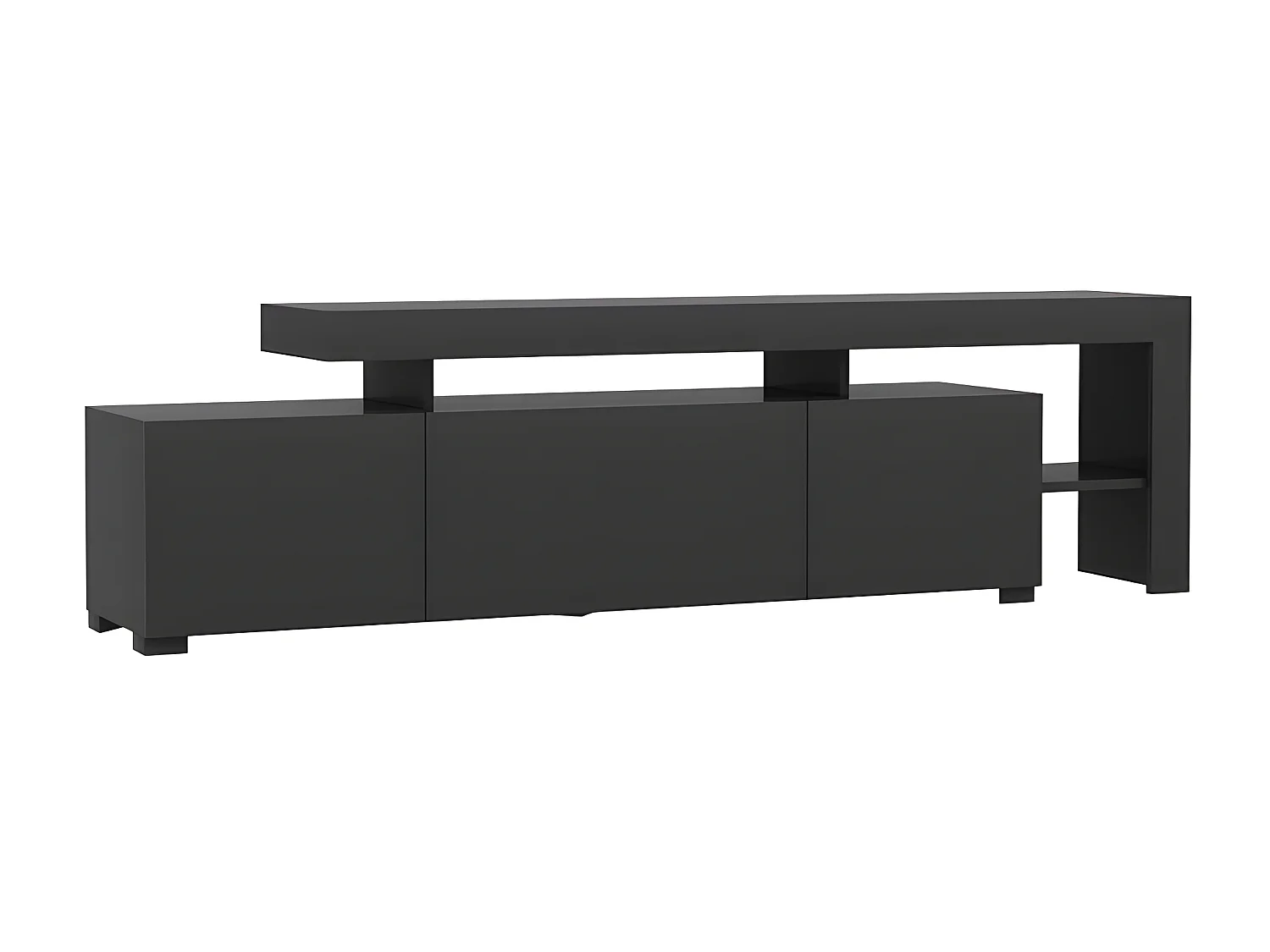 Meuble Tv design avec LED Jasir L192cm Anthracite