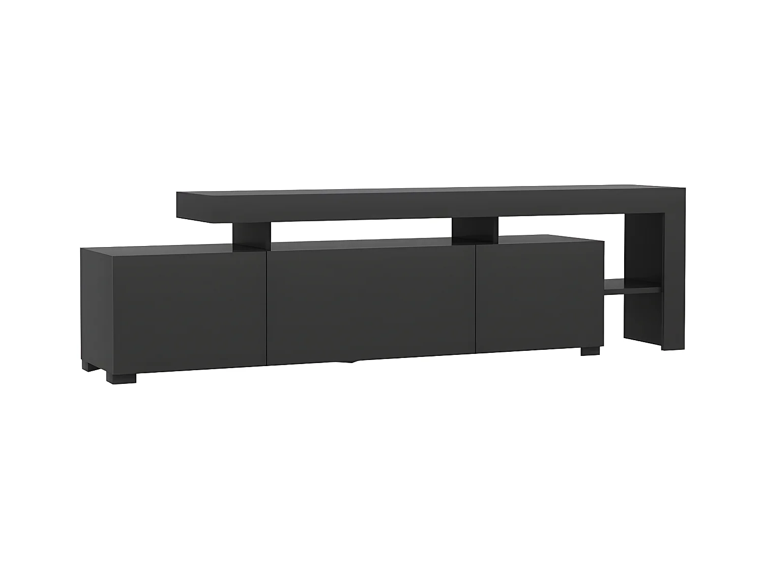 Mesa de tv Kailua 292, Antracita, Número de puertas: 3.00, 192x53x37cm