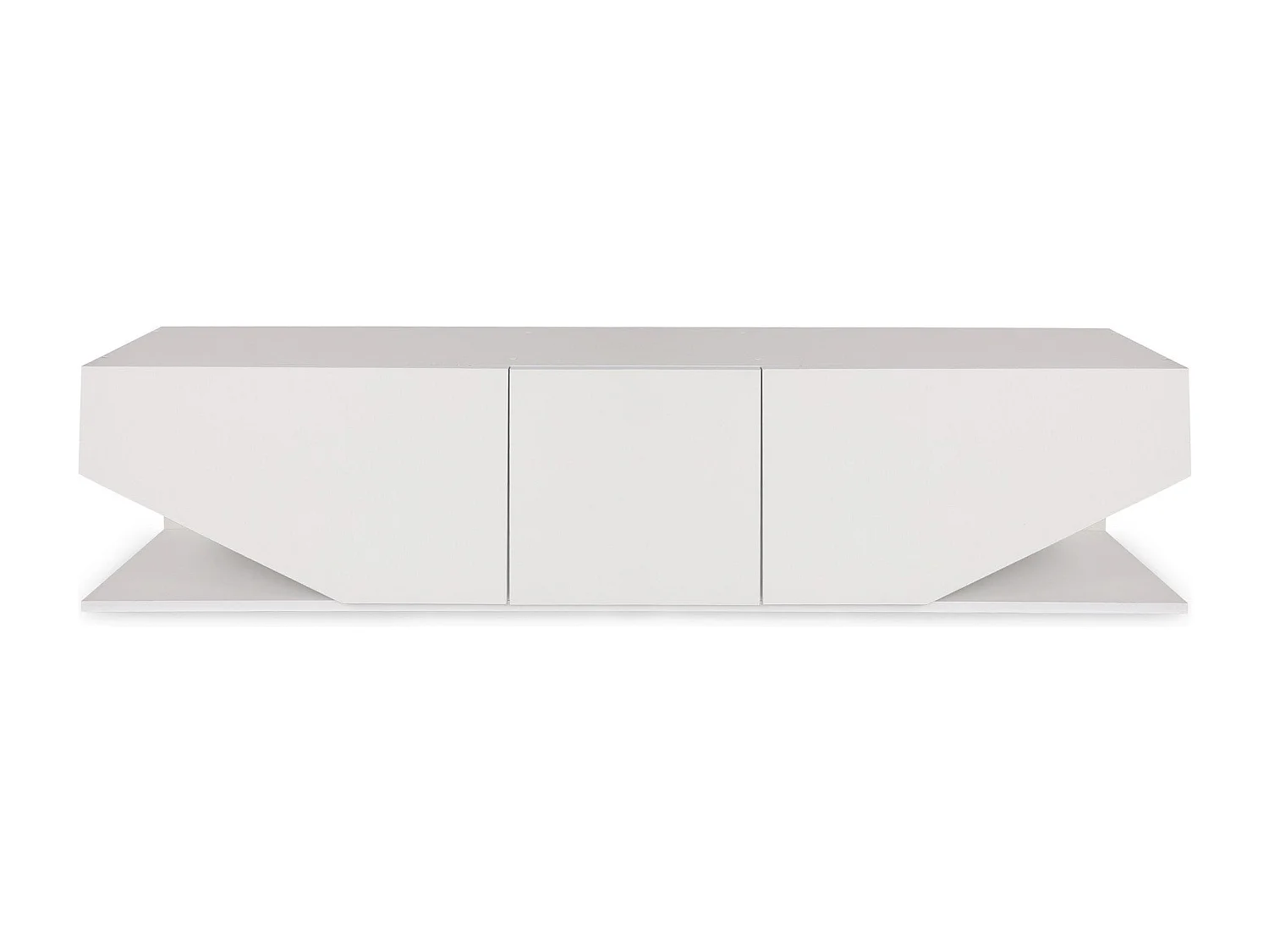 Móvel de TV moderno – 180 cm – branco – aglomerado revestido em melamina