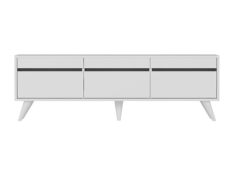 Mesa de tv Kailua 1953, Blanco, 150x48x30cm
