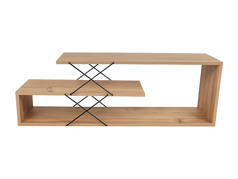 Mesa de tv Kailua 1456, Roble, 120x40x30cm