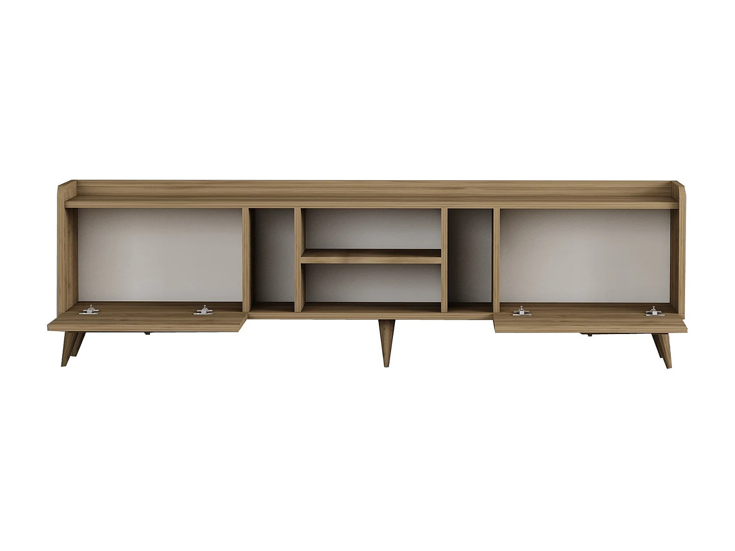 Meuble TV 2 portes Arcanum L180cm Bois clair