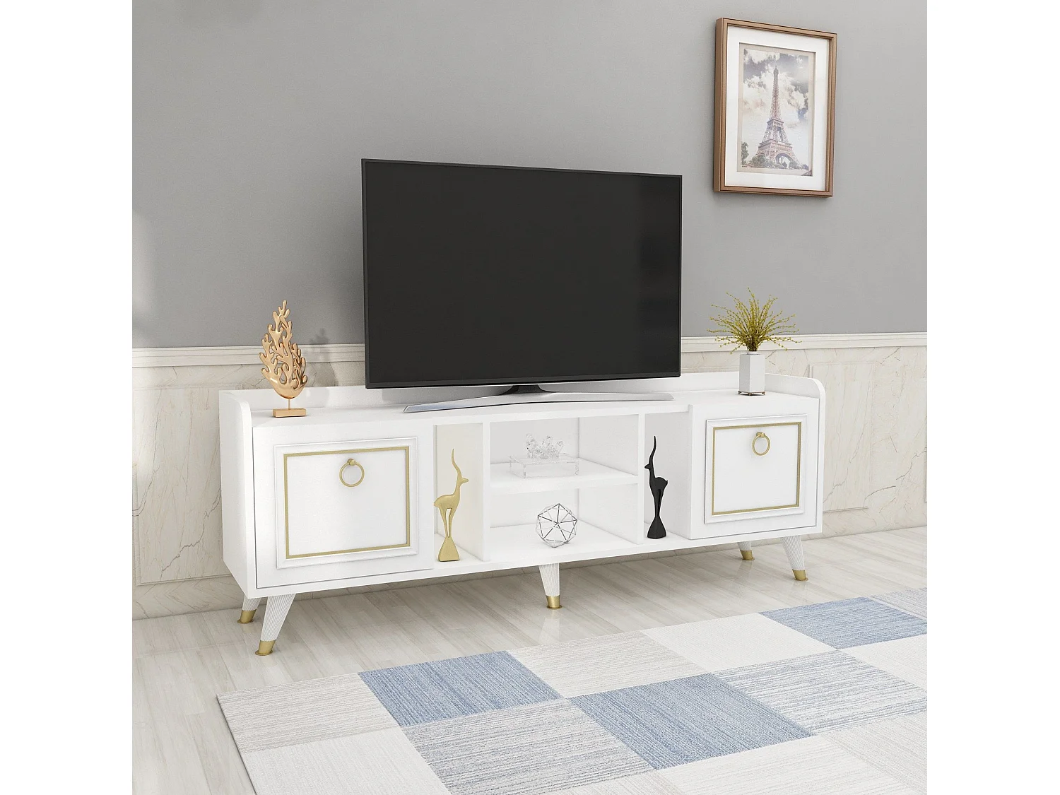 Mobile TV - Bianco Rubino Oro