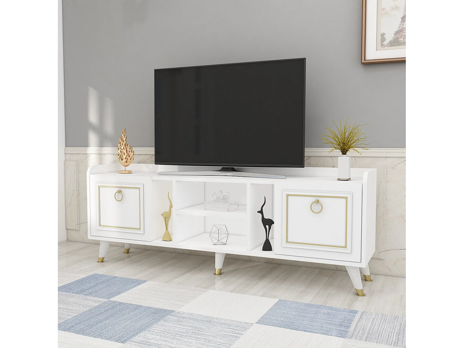 Mobile TV - Bianco Rubino Oro