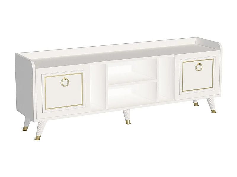 TV-Schrank – Rubinweiß Gold