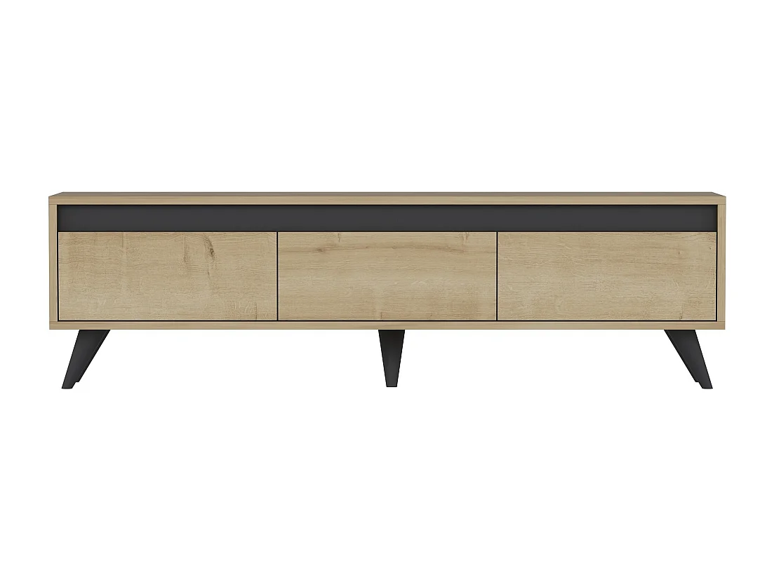 TV-Ständer – 150 cm x 30 cm x 45 cm – Weiß – Spanplatte mit Melaminbeschichtung