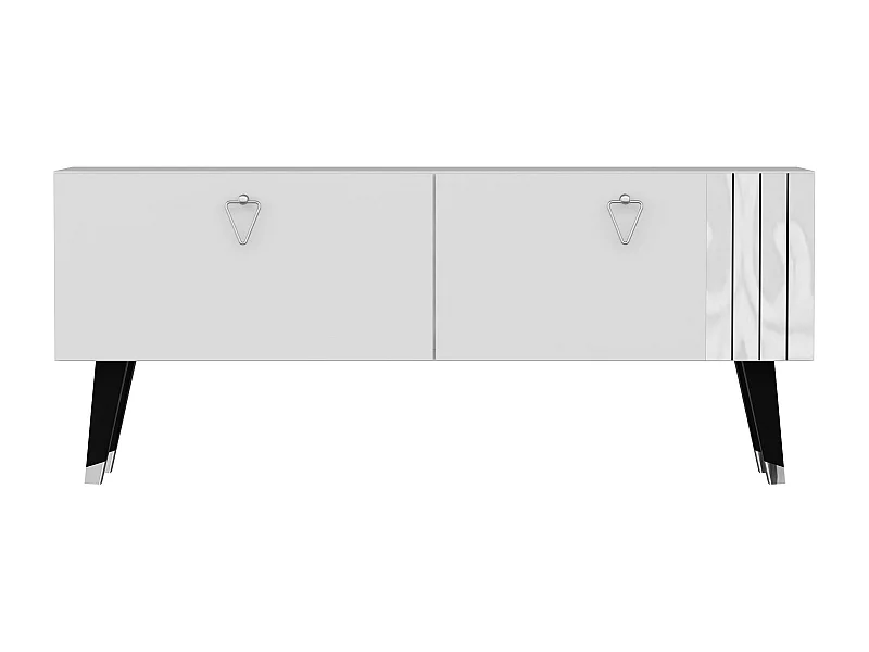 Mesa de tv Kailua 1949, Blanco, 120x50x30cm