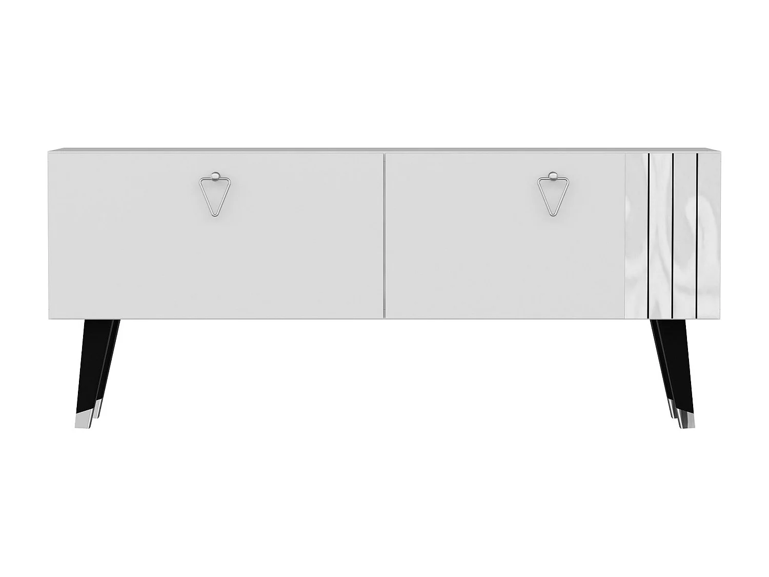 Mesa de tv Kailua 1949, Blanco, 120x50x30cm