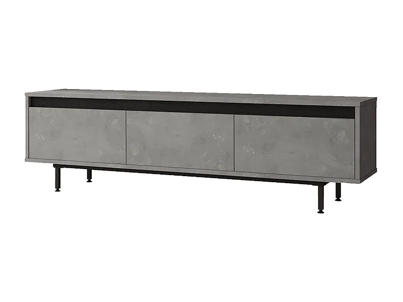 Mesa de tv Kailua 1251, Gris, 160x45x36cm