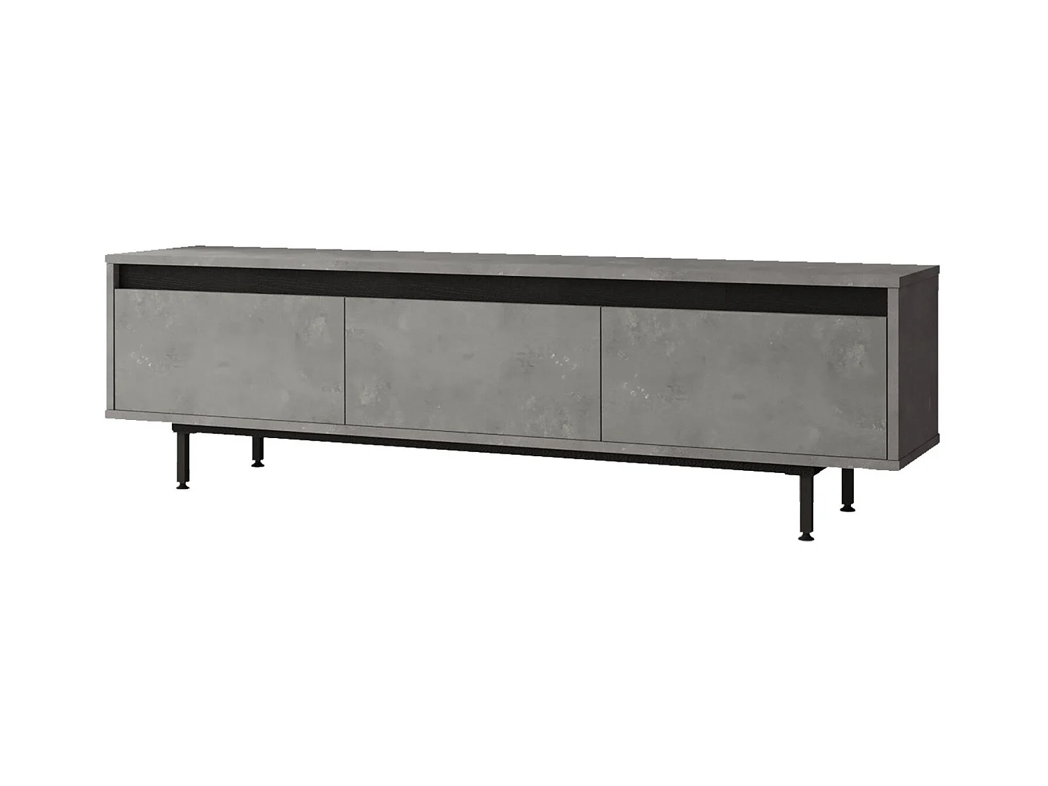 Mesa de tv Kailua 1251, Gris, 160x45x36cm