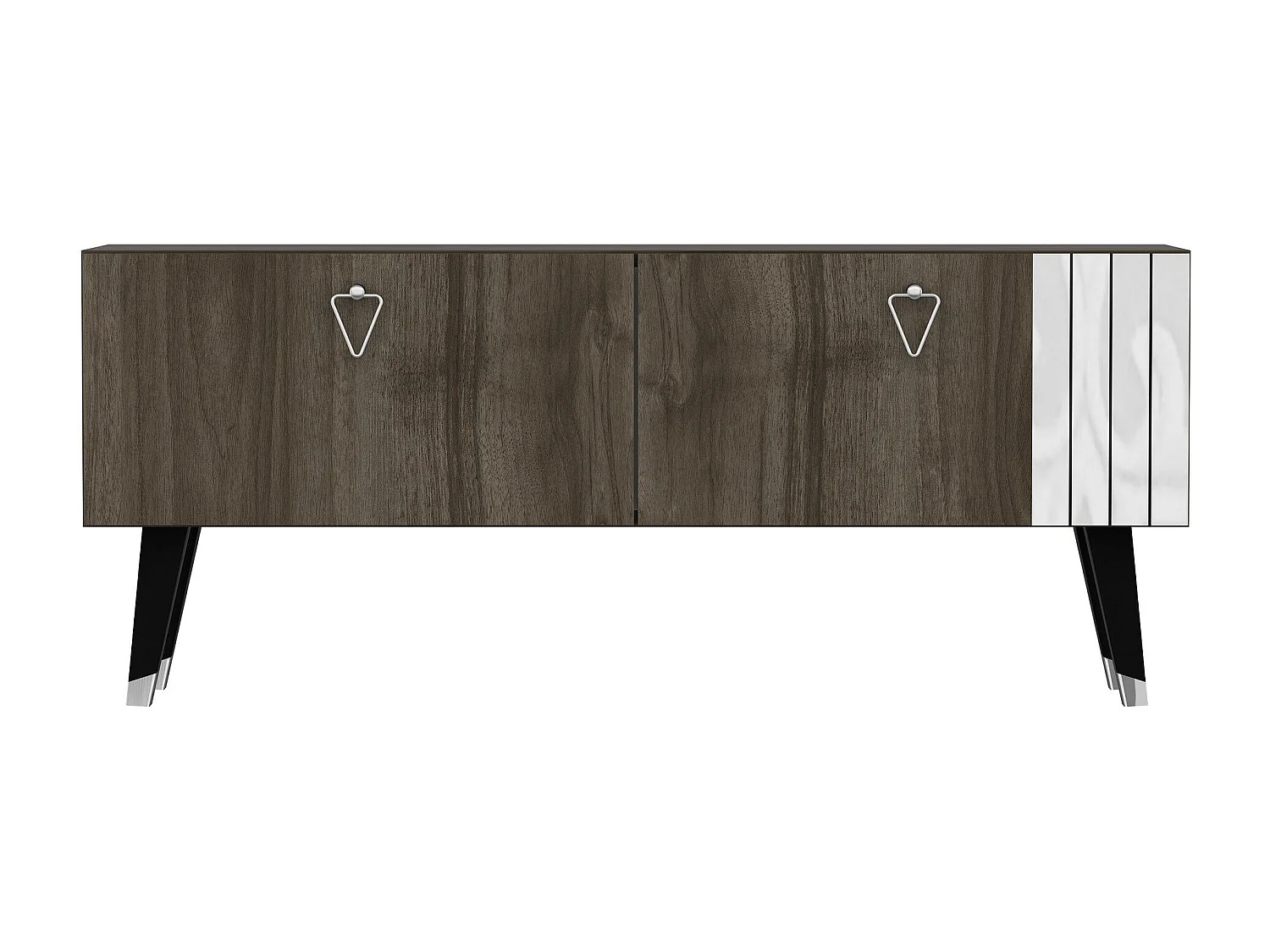 TV-Ständer – 120 cm x 30 cm x 50 cm – Farbe dunkles Walnussholz – MDF mit Melaminbeschichtung