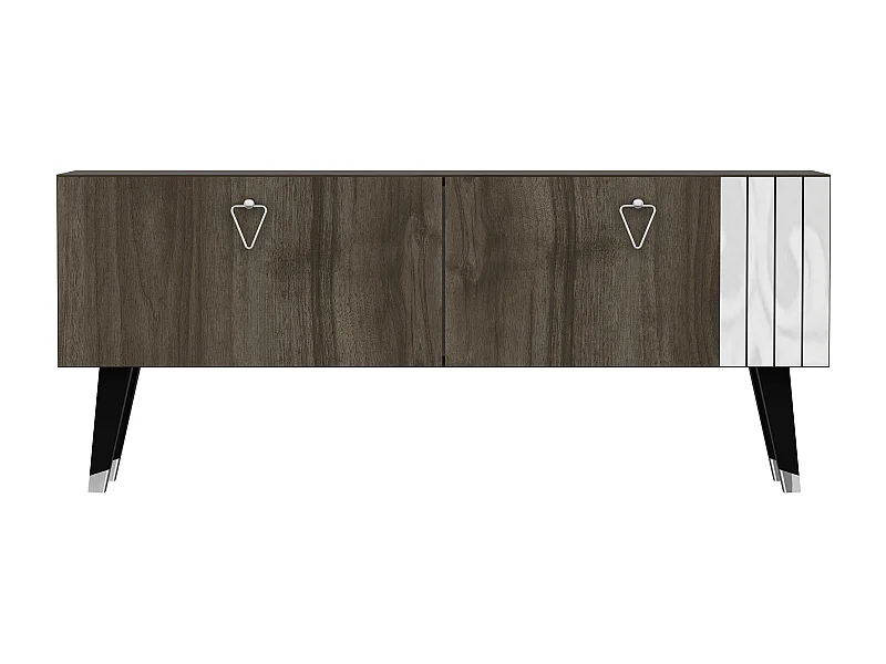 TV-Ständer – 120 cm x 30 cm x 50 cm – Farbe dunkles Walnussholz – MDF mit Melaminbeschichtung