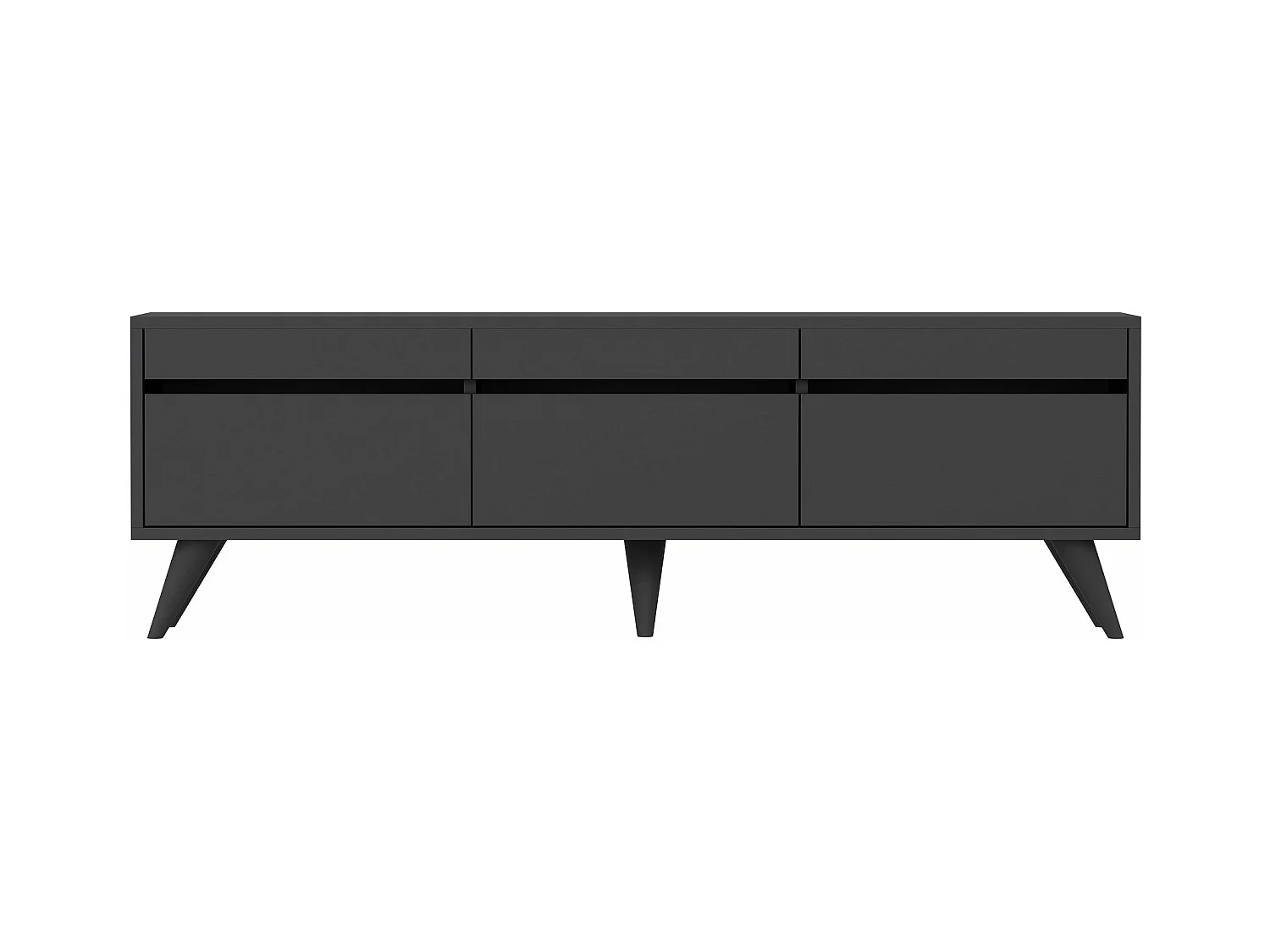 Meuble TV style scandinave Algol 150cm Anthracite